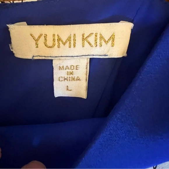 Yumi Kim blue silk maxi dress size large - Picture 3 of 10